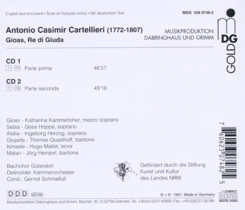 Cartellieri: Gioas, Re di Giuda - Azione Sacra for Soli, Chorus and Orchestra - slide-1