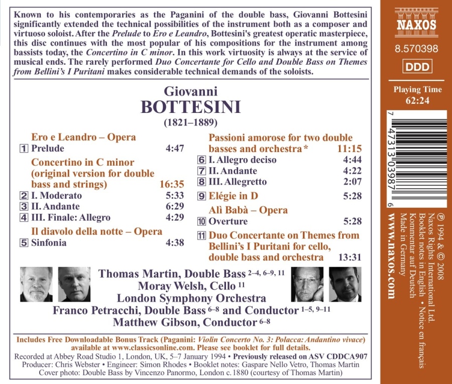Bottesini  Giovanni: Concertino in C minor - slide-1