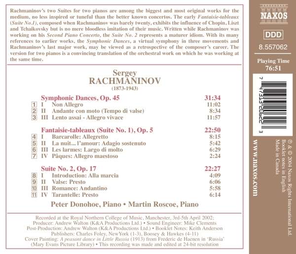 RACHMANINOV: Works for Two Pianos - slide-1