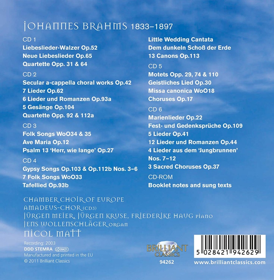 Brahms: Choral Works - slide-1