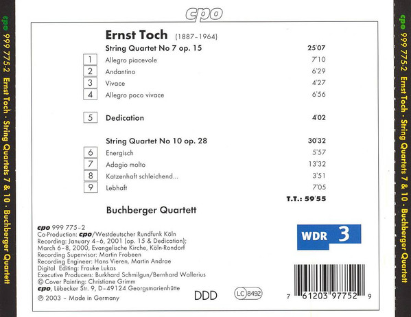 TOCH: String quartets 7 & 10 - slide-1