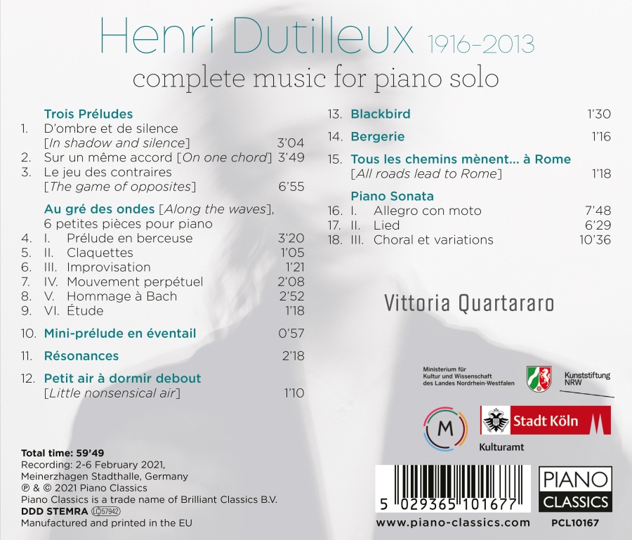 Dutilleux: Complete Music for Piano Solo - slide-1