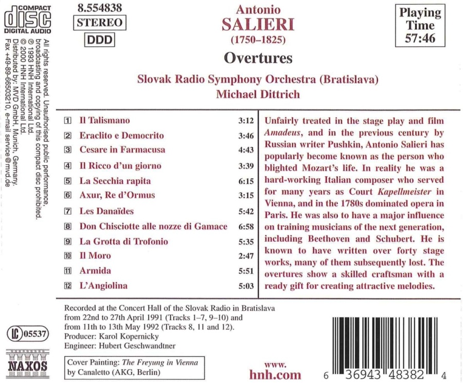 SALIERI: Overtures - slide-1