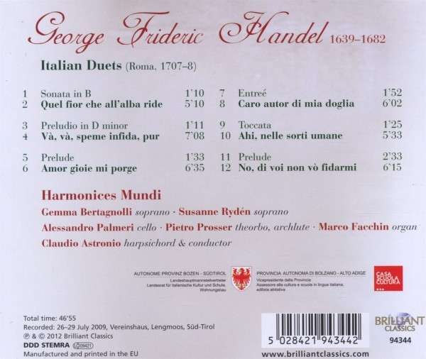 Handel: Italian Duets - slide-1