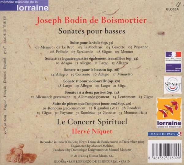 Boismortier: Sonates pour basses - slide-1