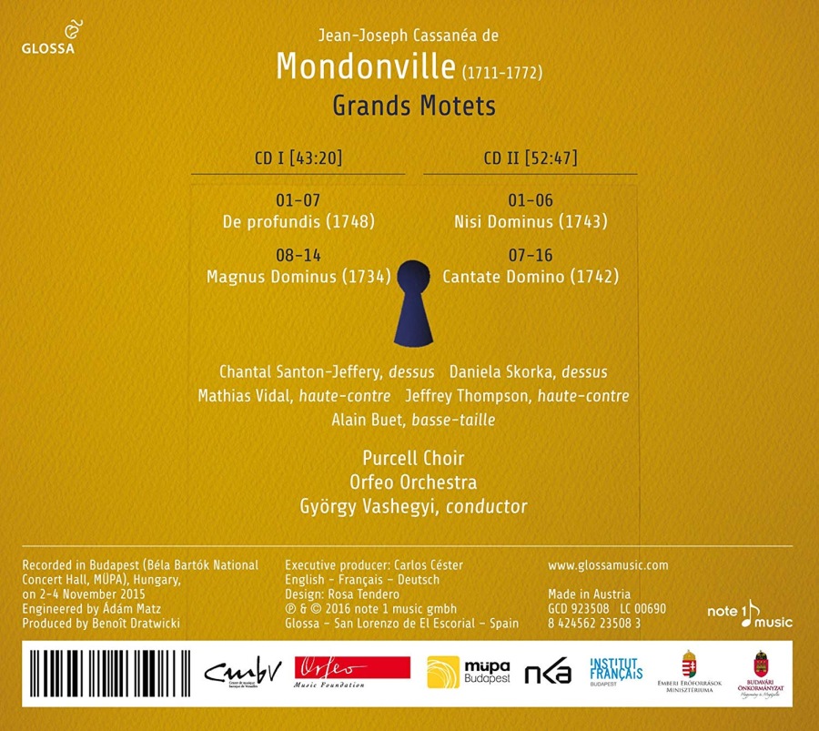 Mondonville: Grands Motets - slide-1