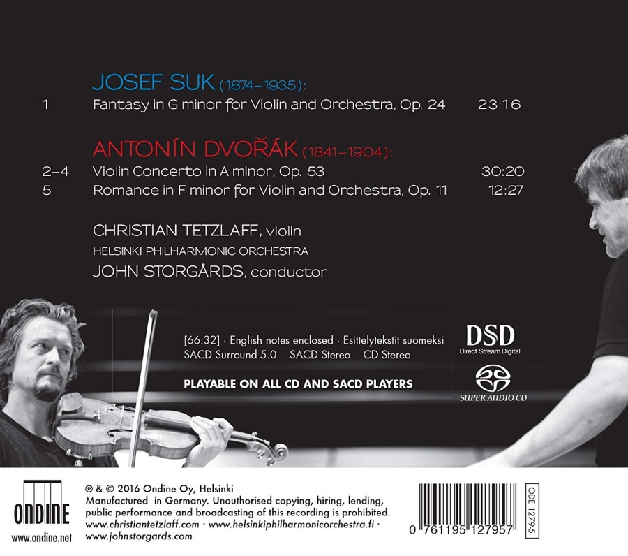 Dvorak: Violin Concerto; Romance; Suk: Fantasy - slide-1