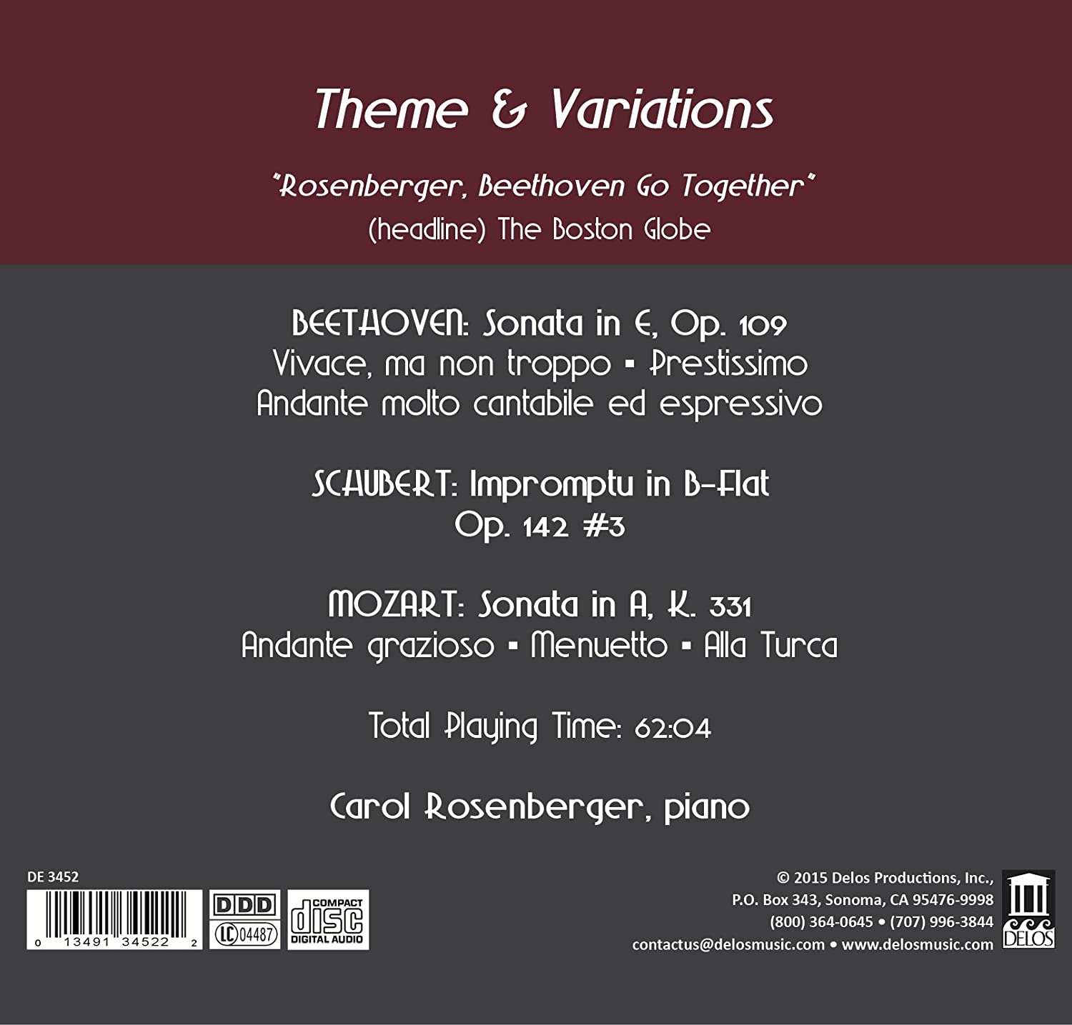 Theme & Variations: Beethoven, Schubert, Mozart - slide-1