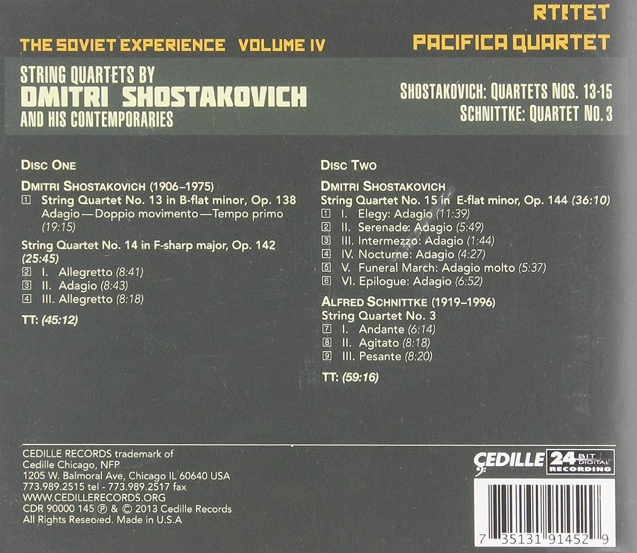 Shostakovich: String quartets vol. 4 - slide-1