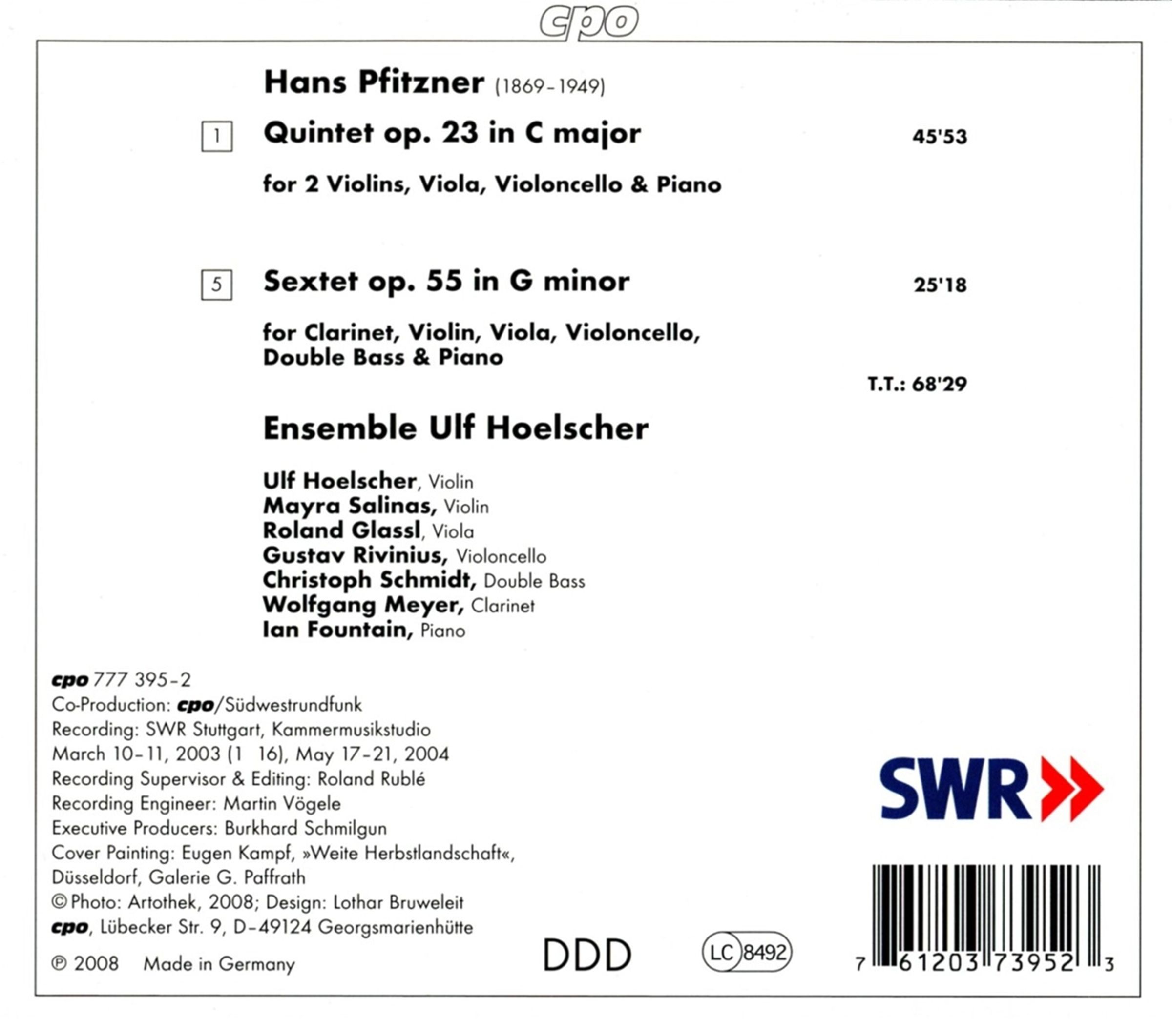 PFITZNER: Quintet, sextet - slide-1