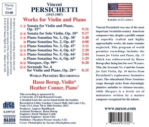Persichetti: Works for Violin and Piano - slide-1