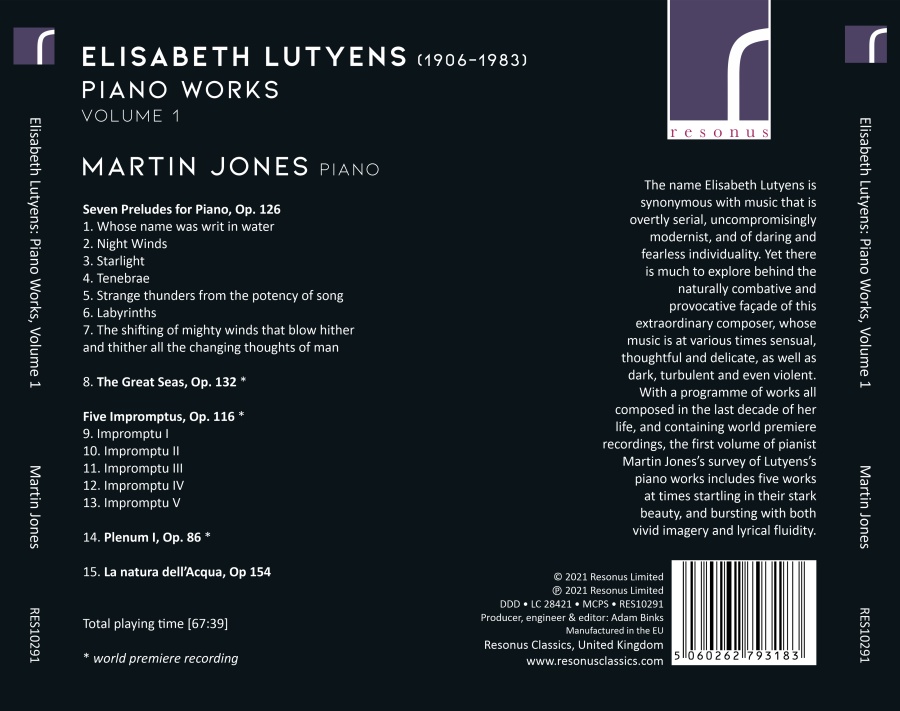 Lutyens: Piano Works Volume 1 - slide-1