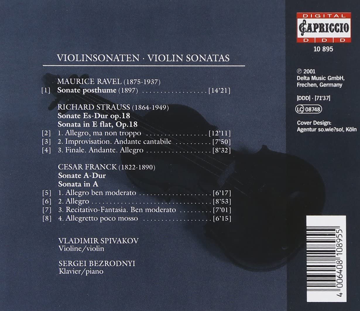Ravel; Strauss, R; Franck - Violin Sonatas - slide-1