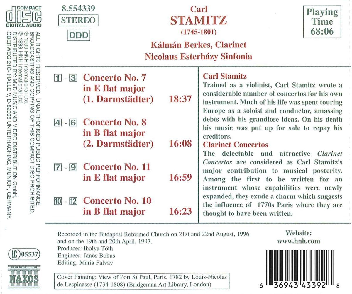 STAMITZ: Clarinet Concertos - slide-1