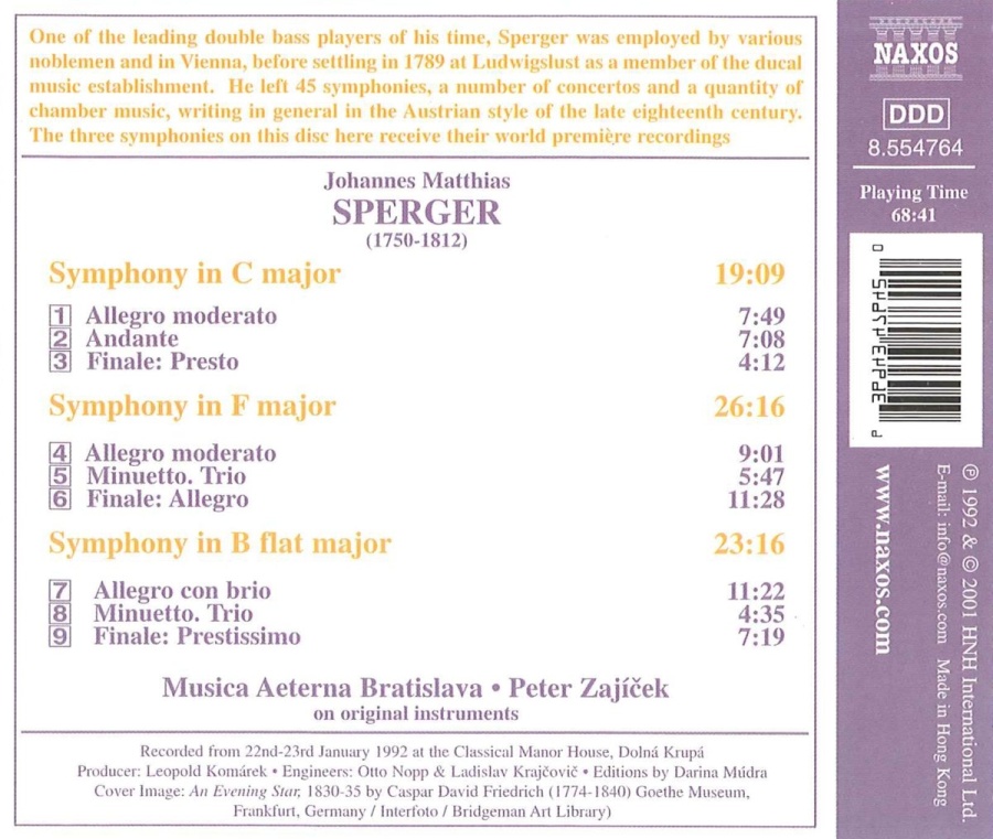 SPERGER: String Symphonies - slide-1