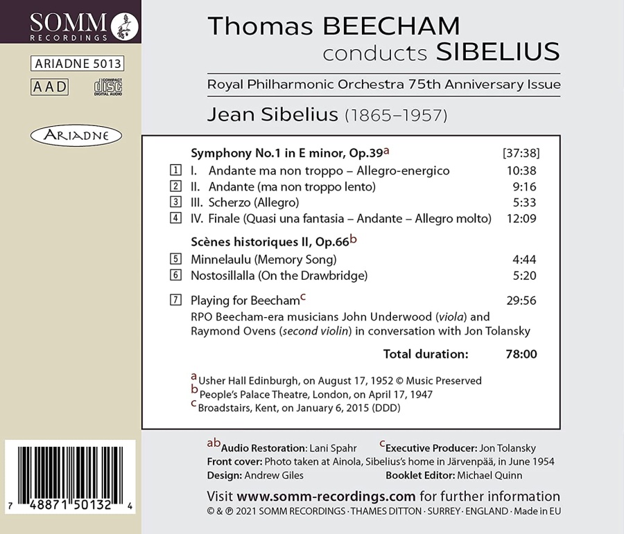 Beecham conducts Sibelius - slide-1