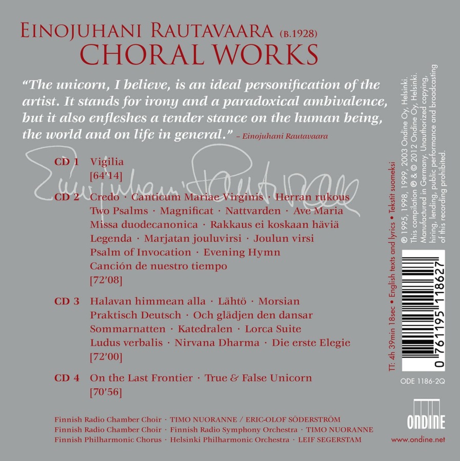 Rautavaara: Choral Works - slide-1