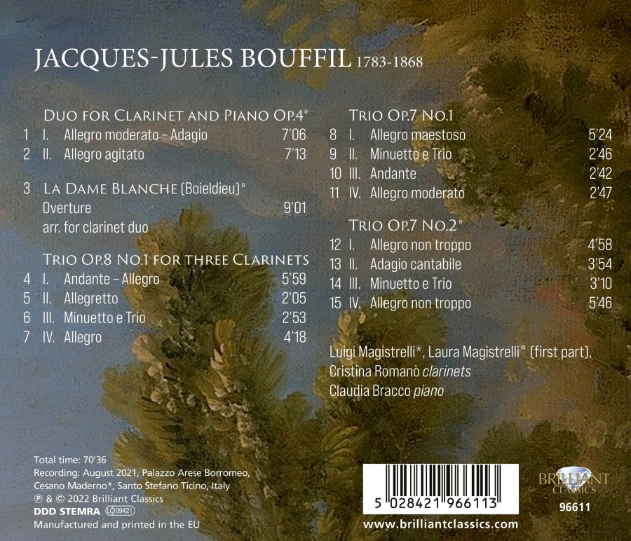 Bouffil: Clarinet Chamber Music - slide-1