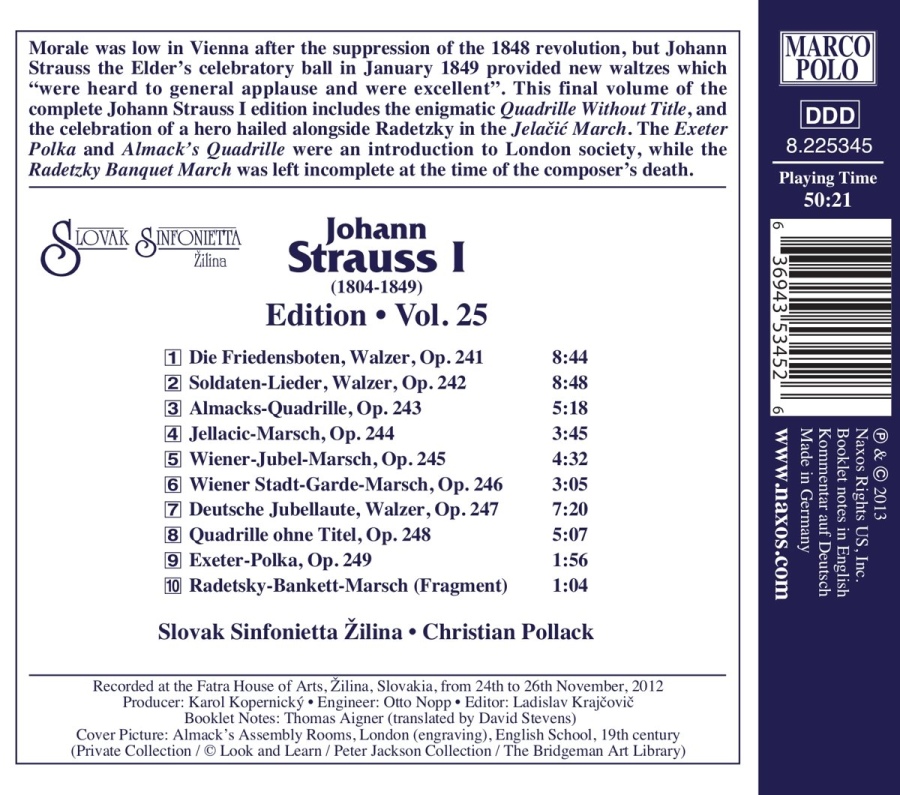 Strauss Johann Edition Vol. 25 - slide-1