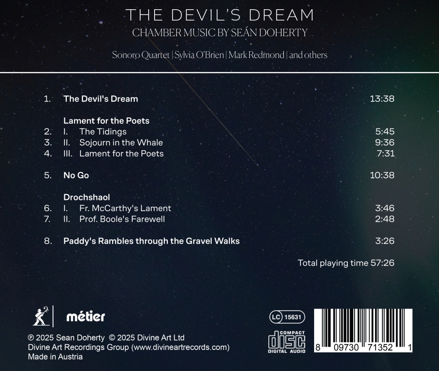 The Devil's Dream - Chamber Music by Seán Doherty - slide-1