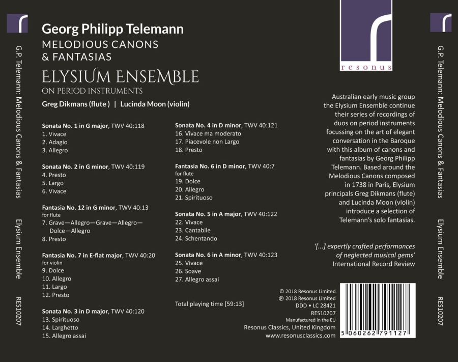 Telemann: Melodious Canons & Fantasias - slide-1