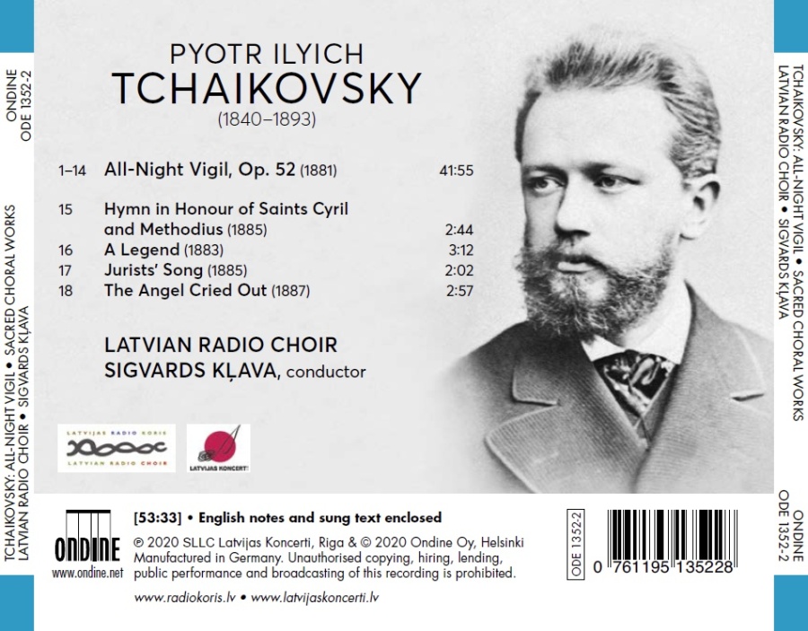 Tchaikovsky: All Night Vigil - sacred choral works - slide-1