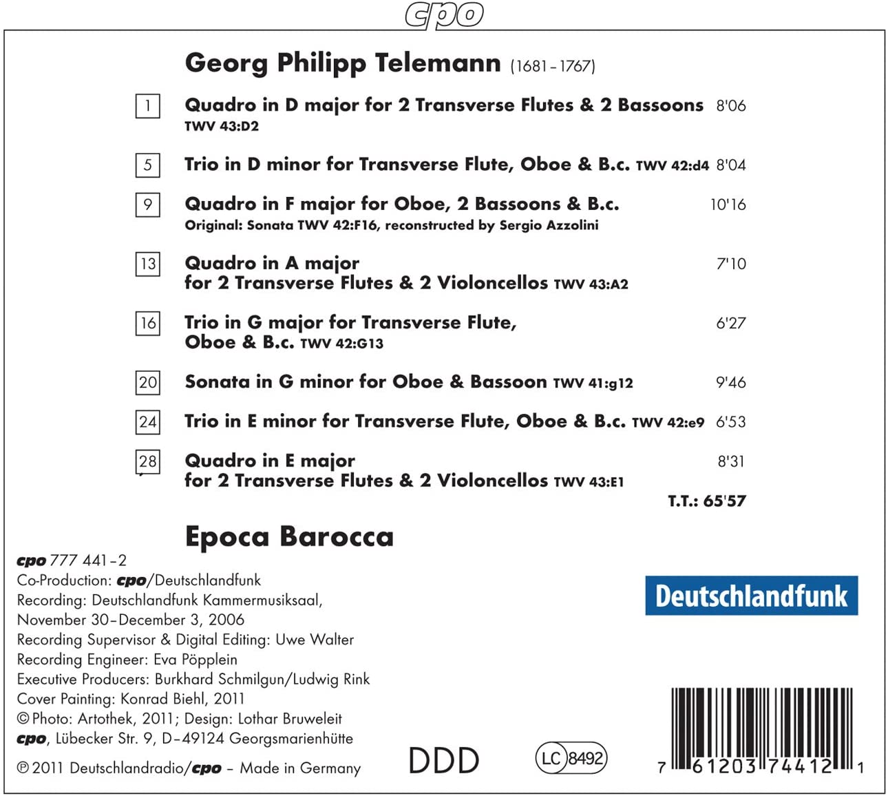 Telemann: Trios & Quartets - slide-1