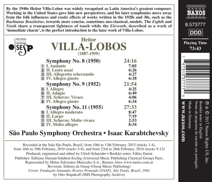Villa-Lobos: Symphonies Nos. 8; 9; 11 - slide-1