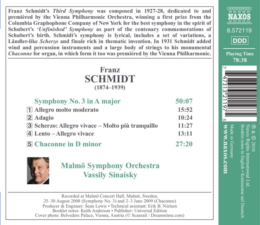 Schmidt: Symphony No. 3, Chaconne - slide-1