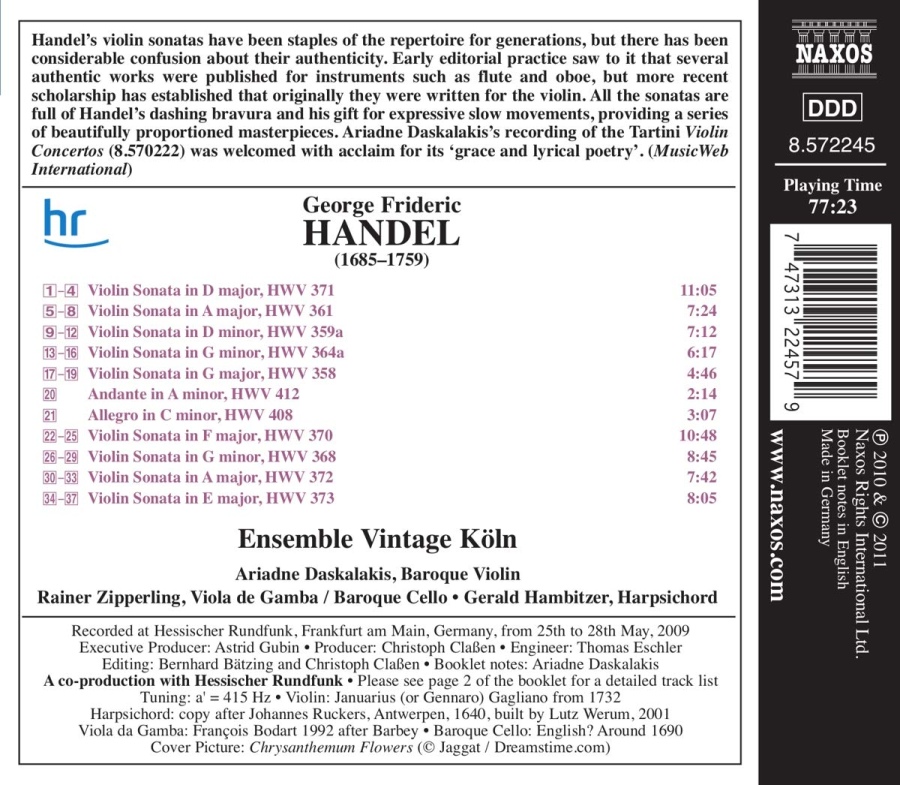 Handel: Complete Violin Sonatas - slide-1