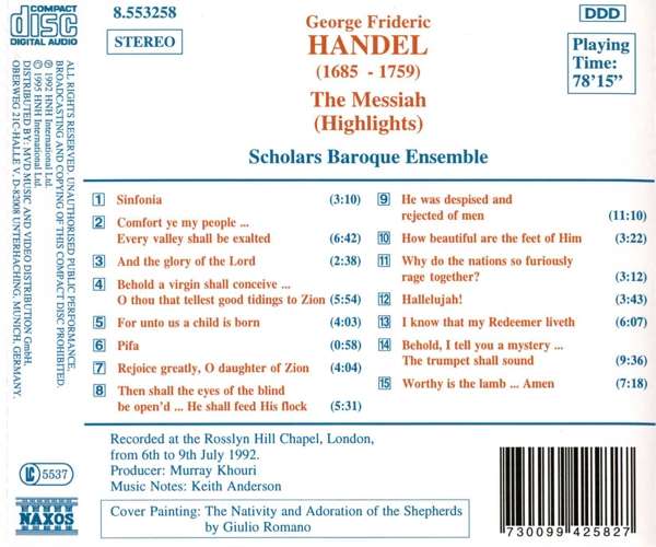 HAENDEL: Messiah (Highlights) - slide-1