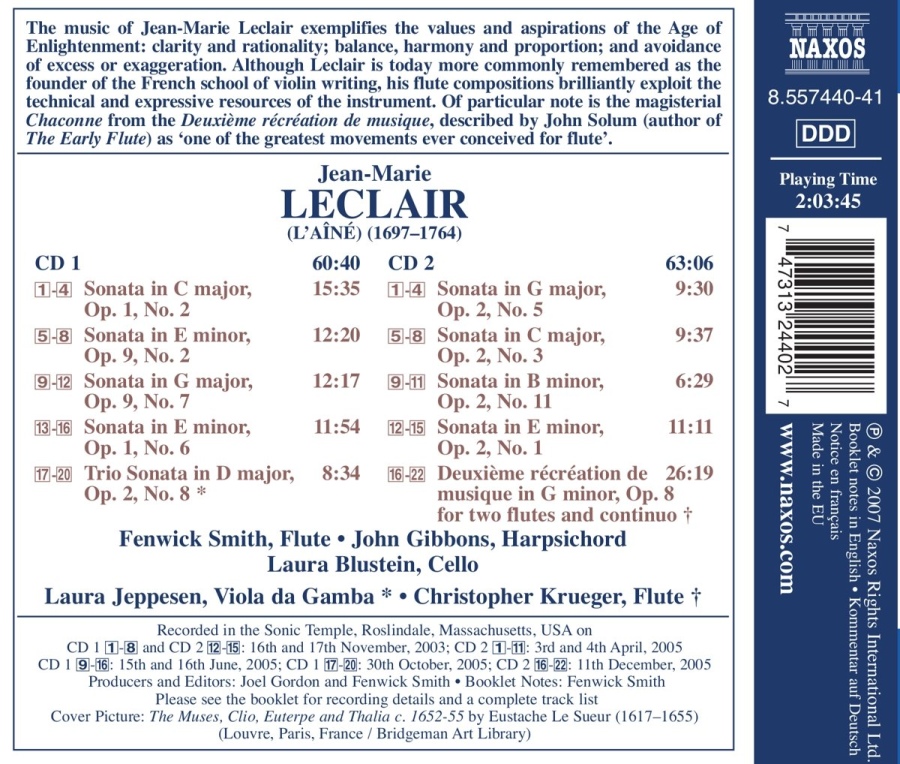 Leclair- Complete Flute Chamber Music - slide-1