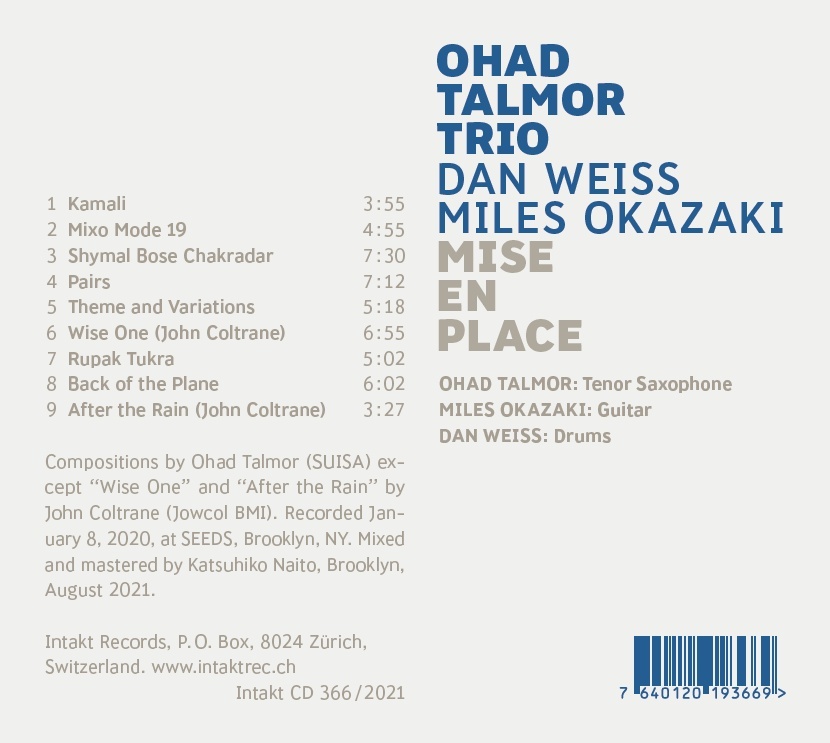 Ohad Talmor Trio: Mise en place - slide-1