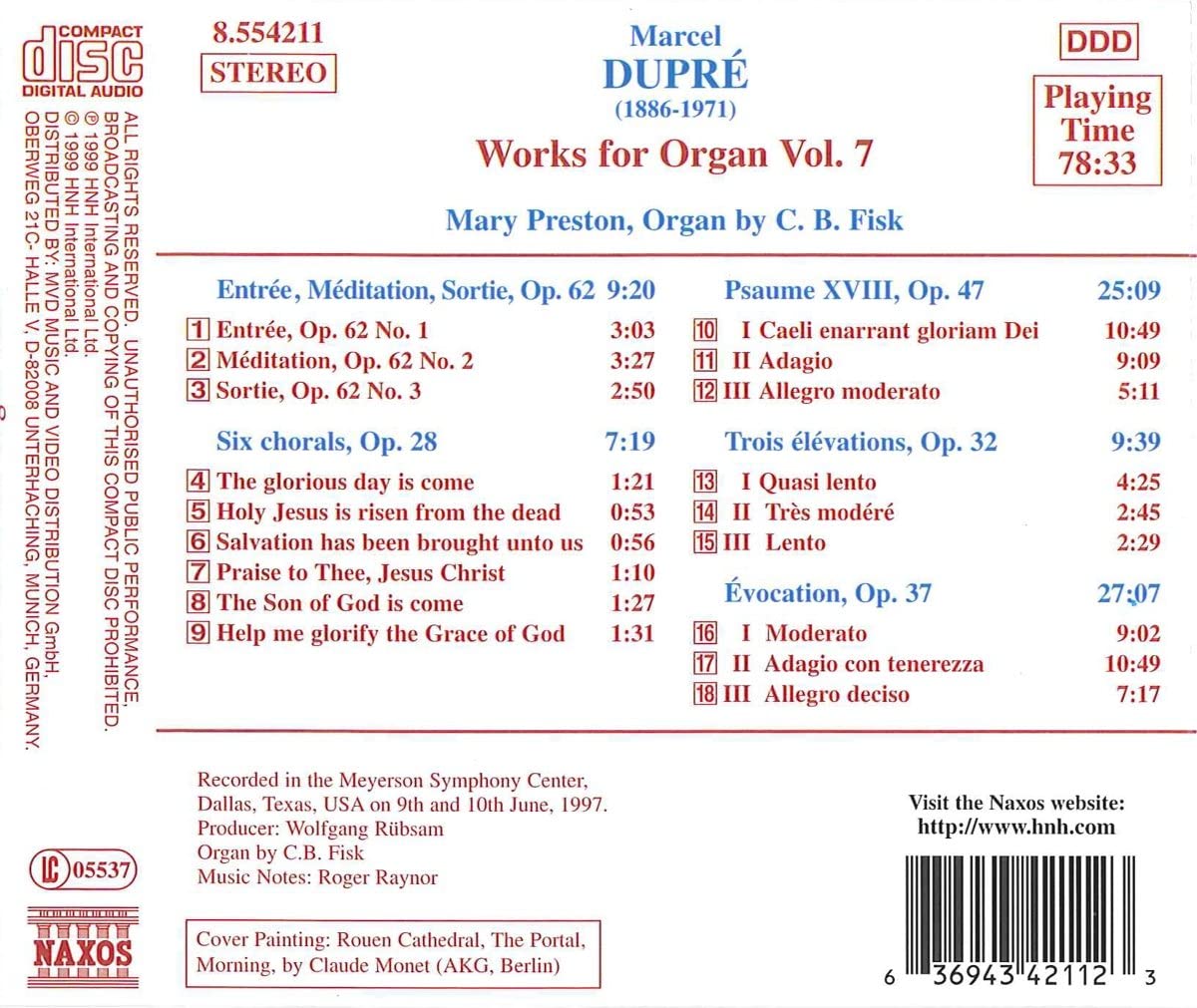 DUPRE: Works for Organ vol. 7 - slide-1