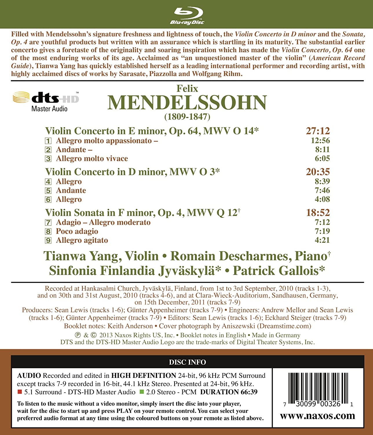 MENDELSSOHN: Violin Concertos - slide-1