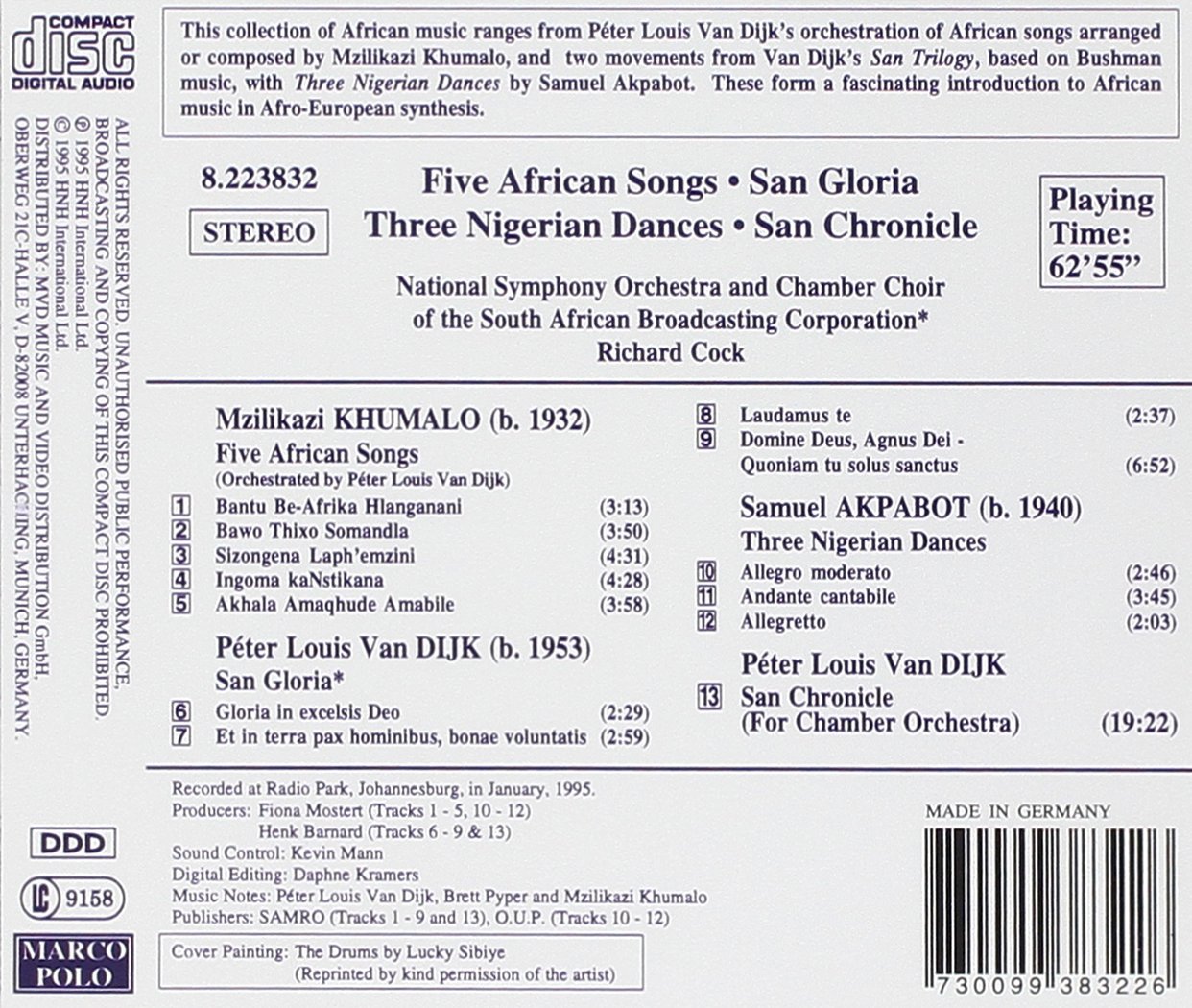 KHUMALO: 5 African Songs / VAN DIJK: San Gloria, San Chronicle - slide-1