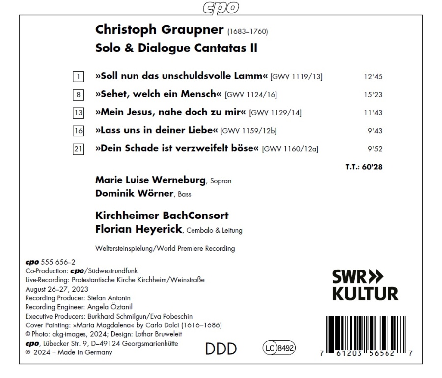 Graupner: Solo & Dialogue Cantatas II - slide-1