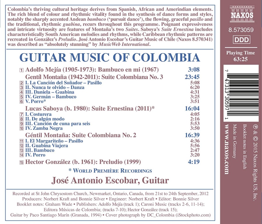 Guitar Music of Colombia: Mejía - slide-1