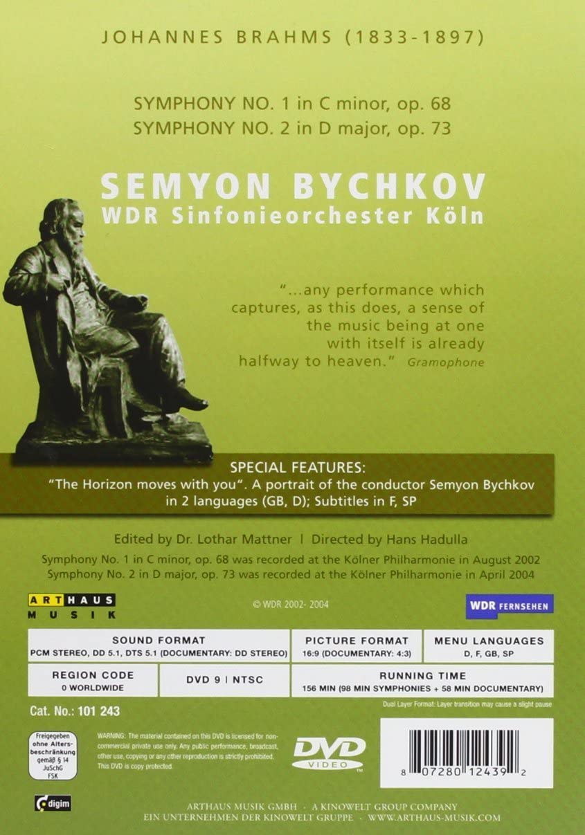 Brahms: Symphonies no. 1 & 2 - slide-1