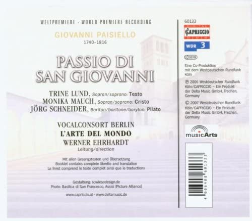 Paisiello: Passio di san Giovanni  (St John Passion) - slide-1