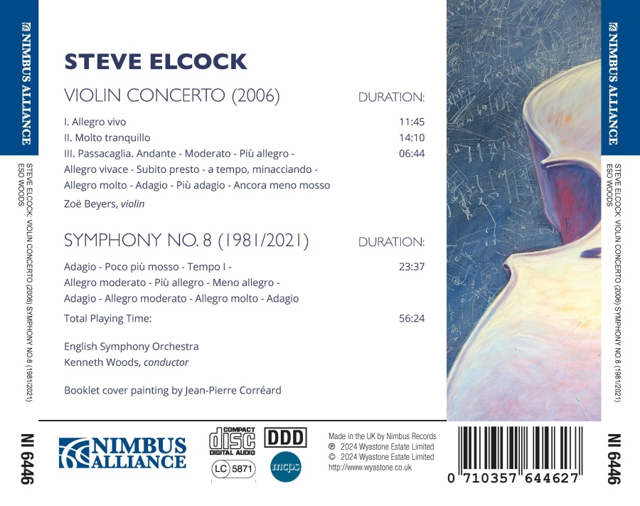 Elcock: Symphony No. 8 & Violin Concerto - slide-1