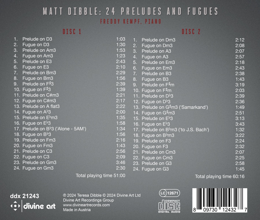 Dibble: 24 Preludes and Fugues - slide-1