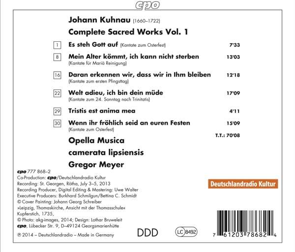 Kuhnau: Complete Sacred Works Vol. 1 - slide-1