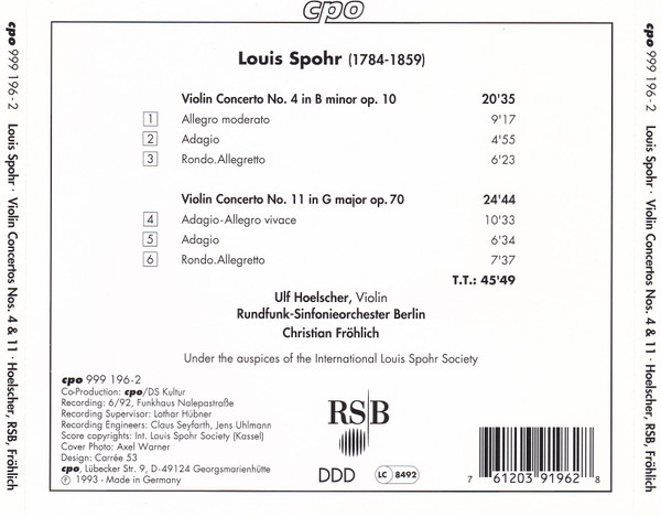 SPOHR: Violin concertos 4 & 11 - slide-1