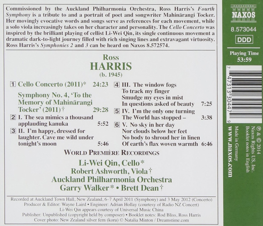 Harris: Symphony No. 4 Cello Concerto - slide-1