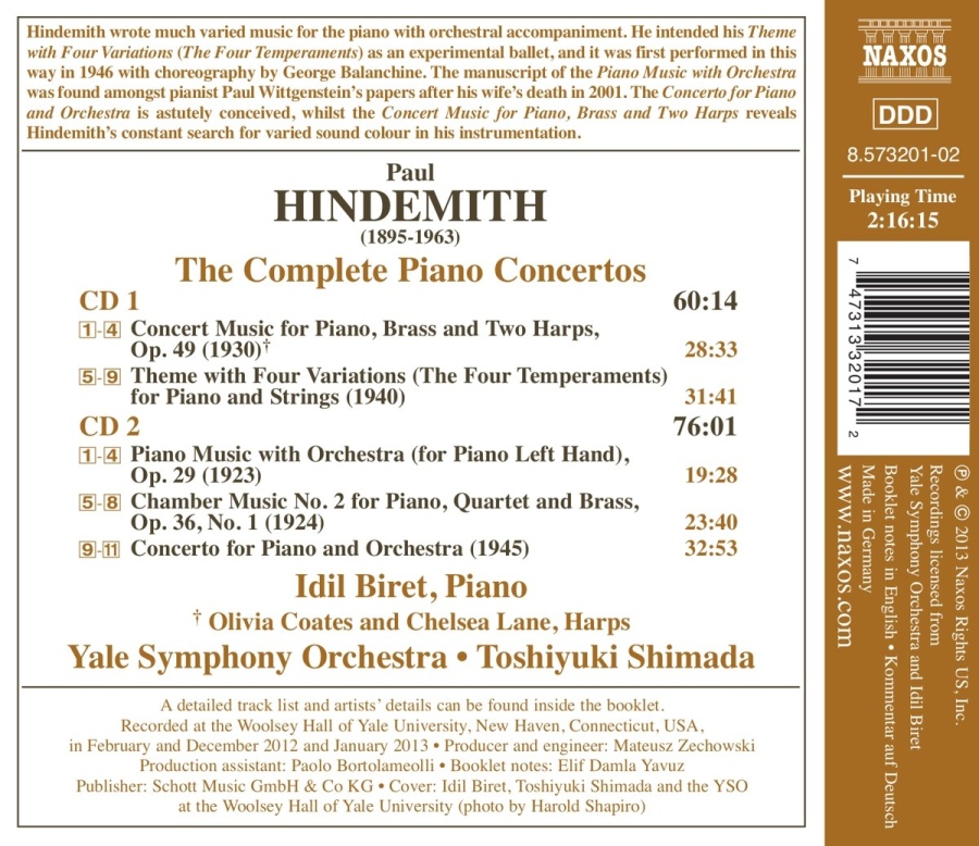 Hindemith: The Complete Piano Concertos - slide-1