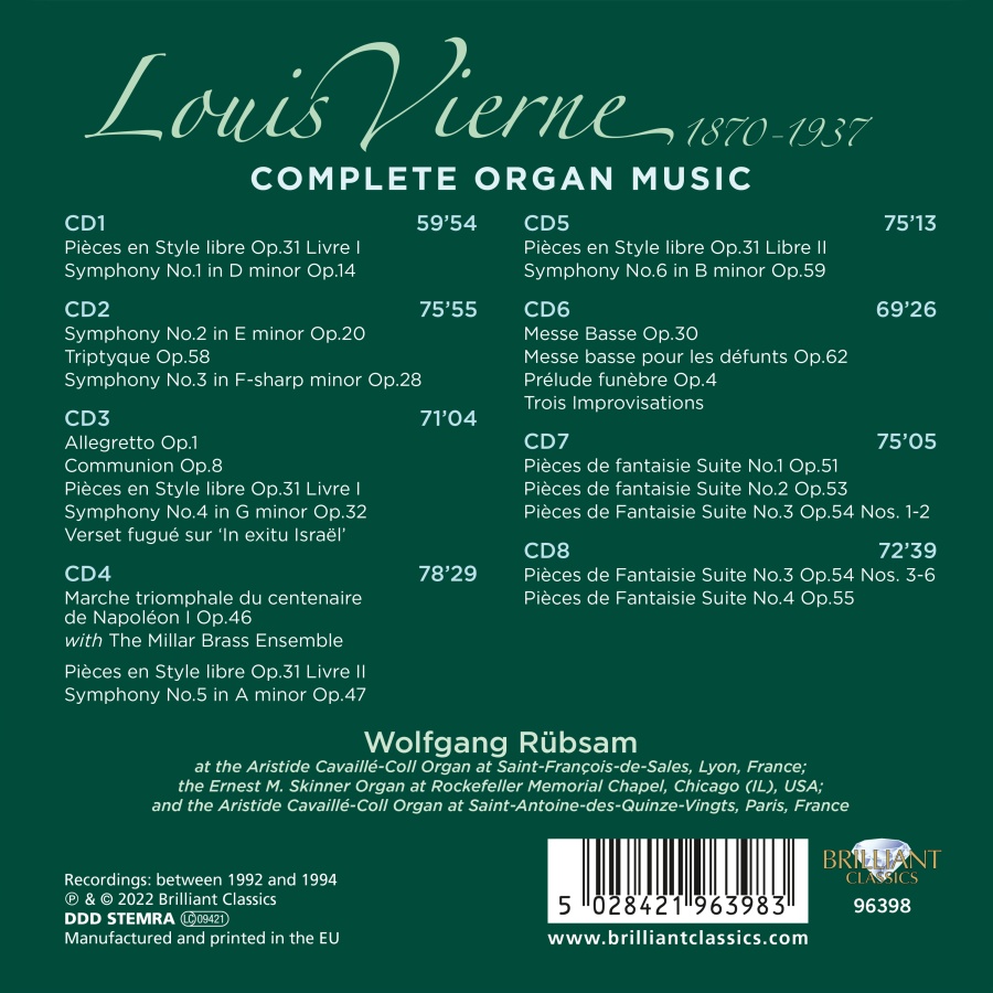 Vierne: Complete Organ Music - slide-1