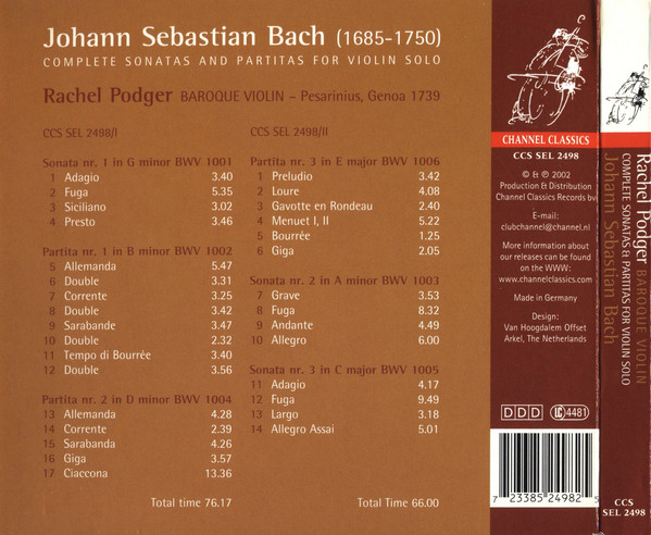 Bach: Complete Sonatas and Partitas for Violin Solo - slide-1