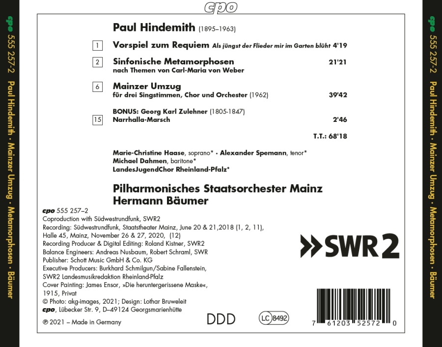 Hindemith: Mainzer Umzug; Symphonische Metamorphosen - slide-1