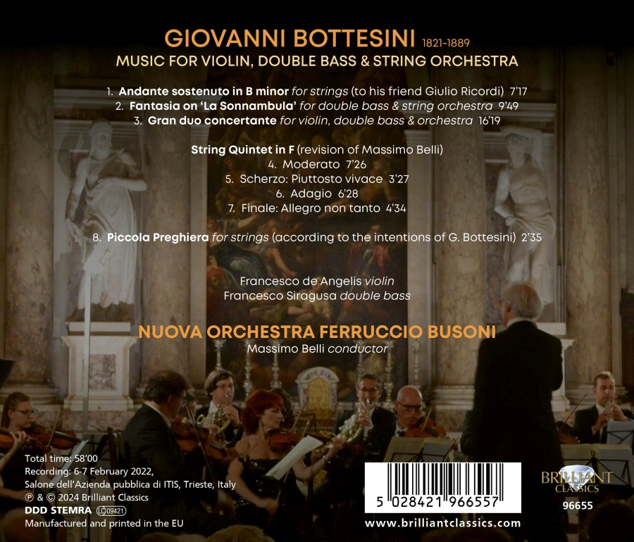 Bottesini: Music for Violin, Double-Bass & String Orchestra - slide-1